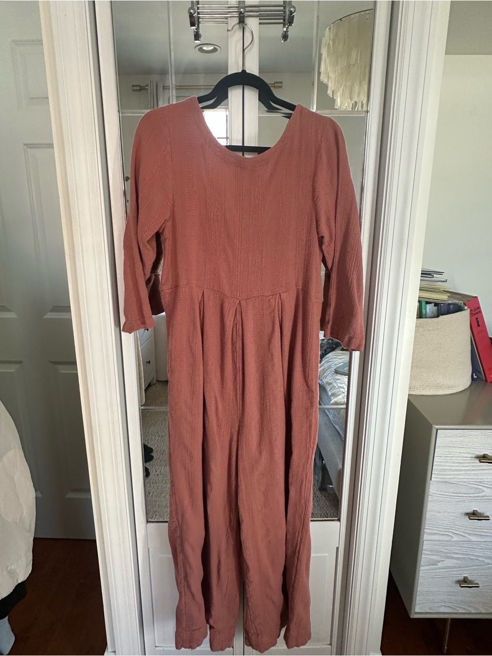 Free People Mauve Long Sleeve Jumpsuit